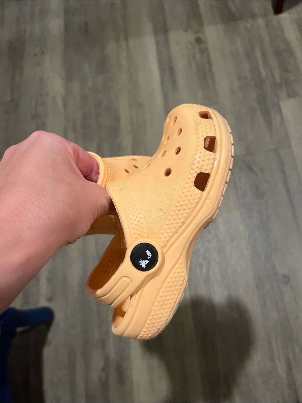 Toddler Crocs in Peach